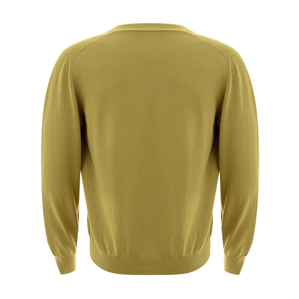 Gran Sasso Italian Wool Cardigan in Vibrant Yellow Gran Sasso