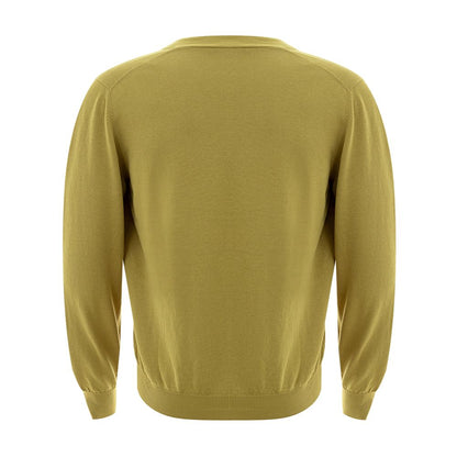 Gran Sasso Italian Wool Cardigan in Vibrant Yellow Gran Sasso