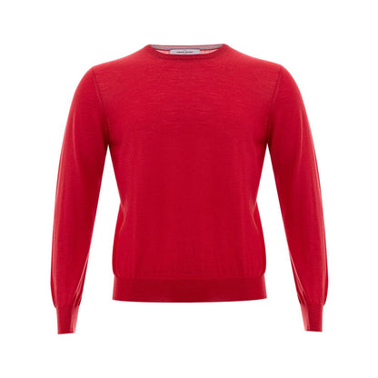 Gran Sasso Elegant Red Wool Sweater for Men Gran Sasso