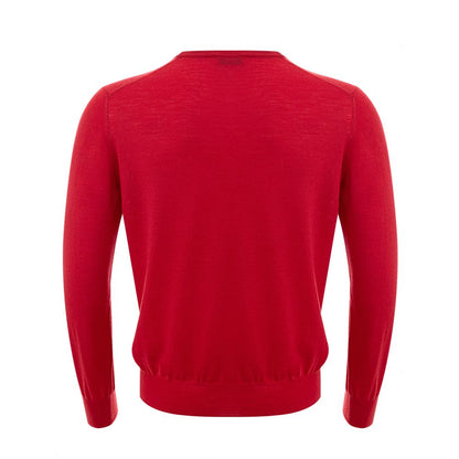 Gran Sasso Elegant Red Wool Sweater for Men Gran Sasso