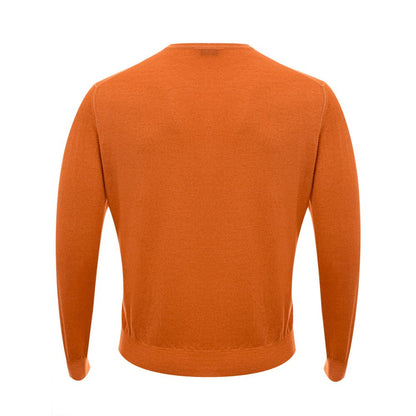 Gran Sasso Orange Wool Sweater Gran Sasso