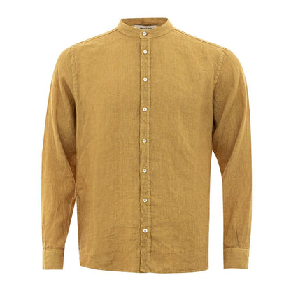 Gran Sasso Gold Linen Elegance Men's Shirt Gran Sasso