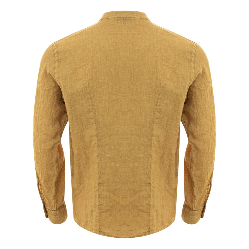 Gran Sasso Gold Linen Elegance Men's Shirt Gran Sasso