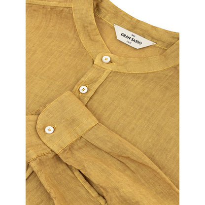 Gran Sasso Gold Linen Elegance Men's Shirt Gran Sasso