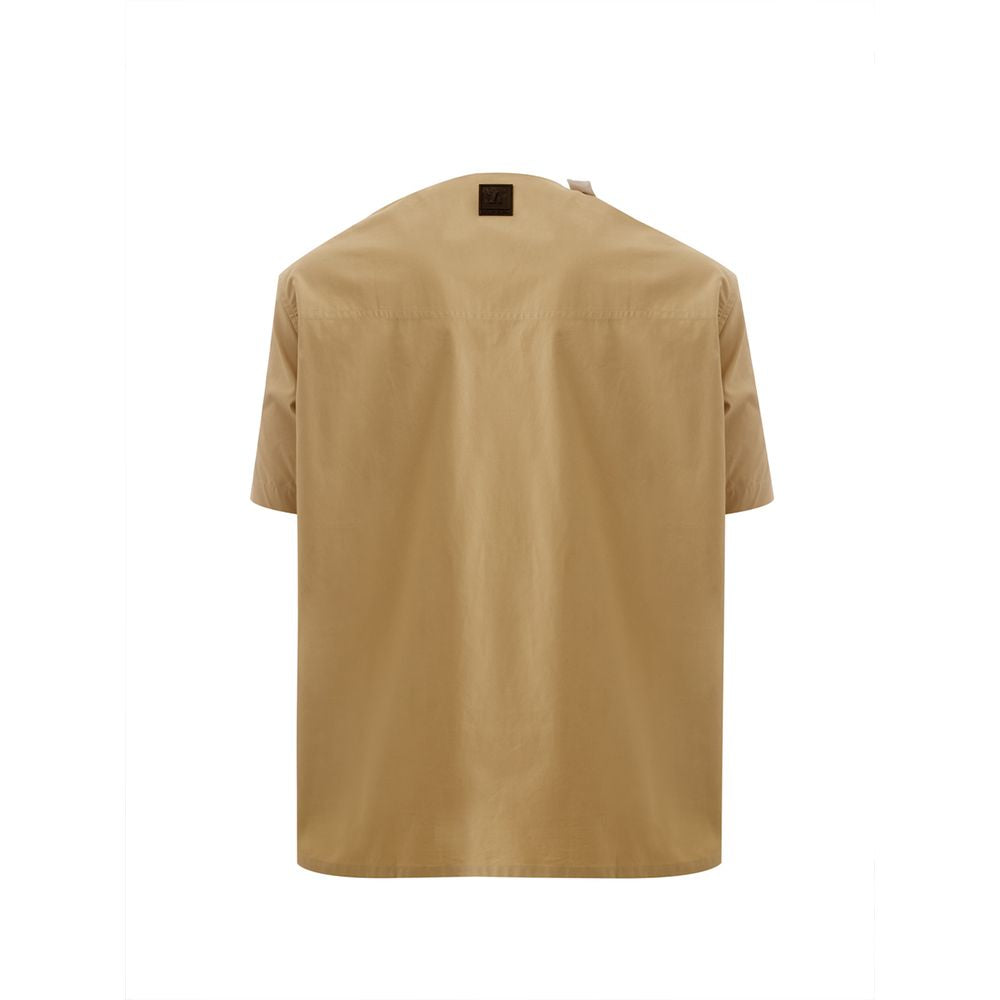 Emporio Armani Elegant Cotton Brown Shirt for Men Emporio Armani