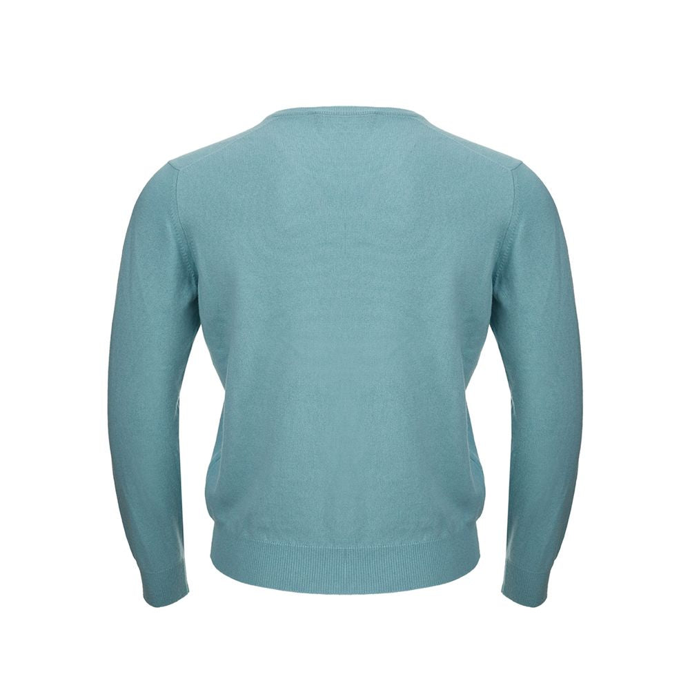 Gran Sasso Turquoise Cashmere Sweater Elegance Gran Sasso