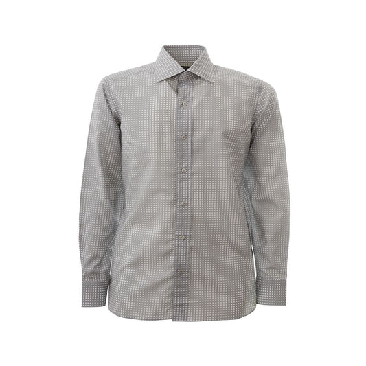 Tom Ford Elegant Cotton Gray Shirt for Men Tom Ford