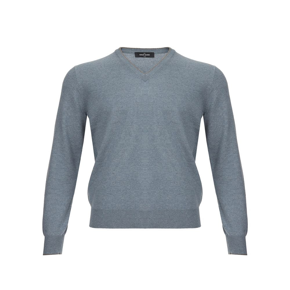 Gran Sasso Elegant Cashmere Sweater in Chic Gray Gran Sasso