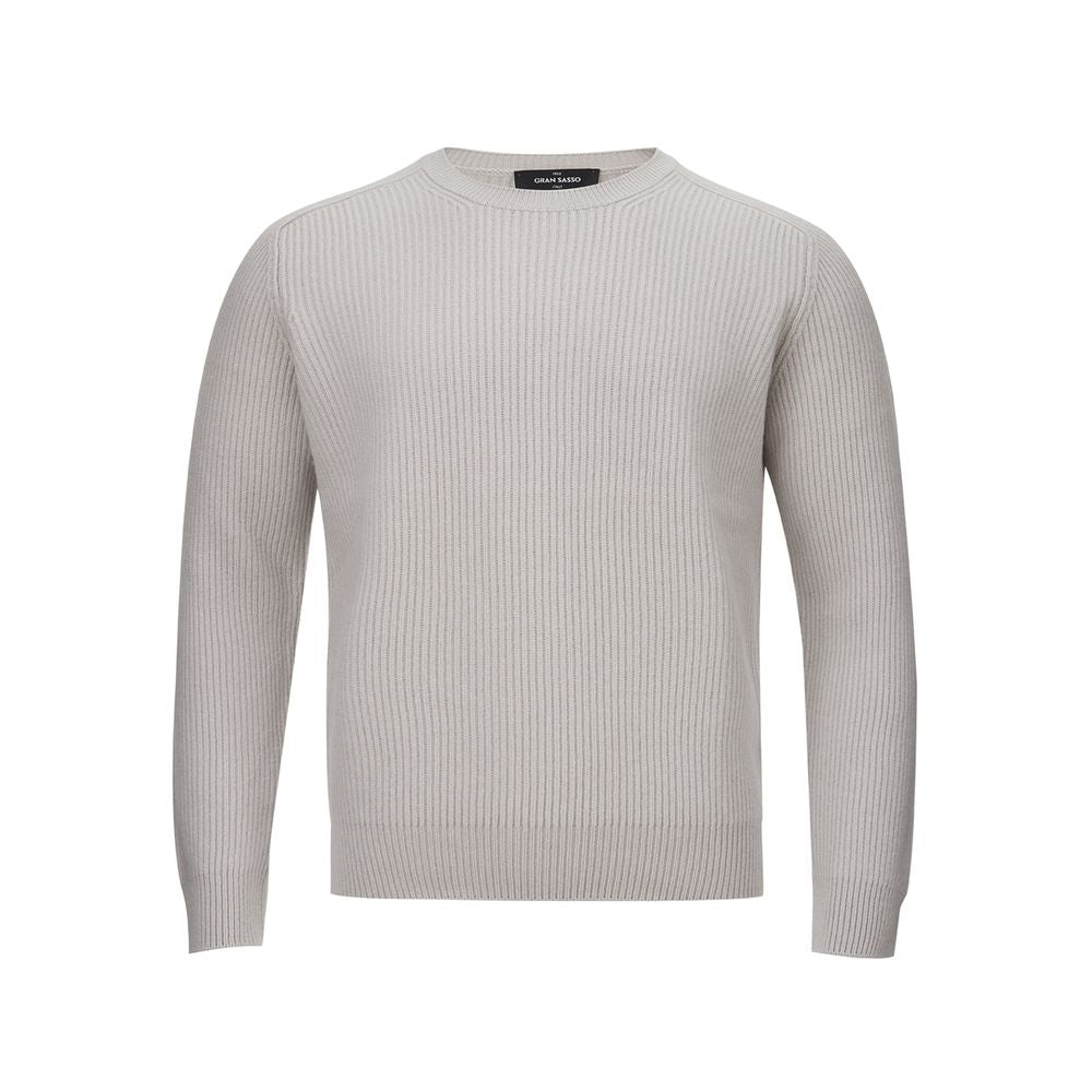 Gran Sasso Elegant Cashmere Men's Gray Sweater Gran Sasso