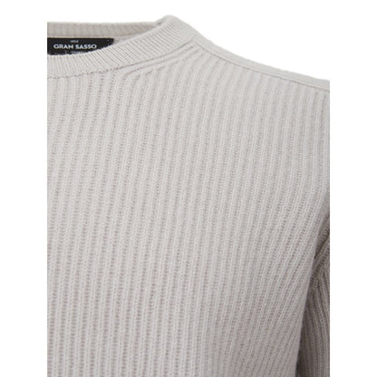 Gran Sasso Elegant Cashmere Men's Gray Sweater Gran Sasso