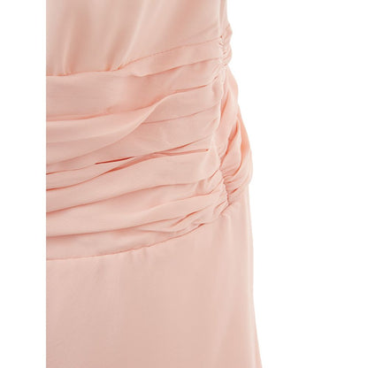 Lardini Elegant Pink Acetate Dress Lardini