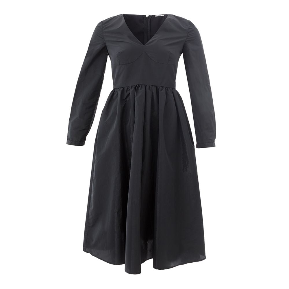 Lardini Elegant Black Polyester Dress Lardini