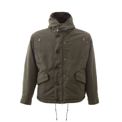 Lardini Elegant Cotton Army Jacket for Men Lardini