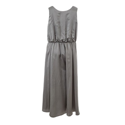 Lardini Elegant Silk Gray Dress - Timeless Elegance Lardini