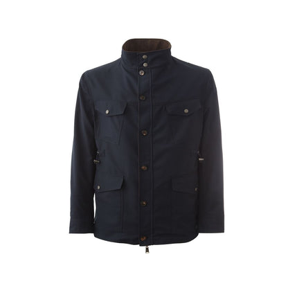 Lardini Elegant Wool Blue Jacket for Men Lardini