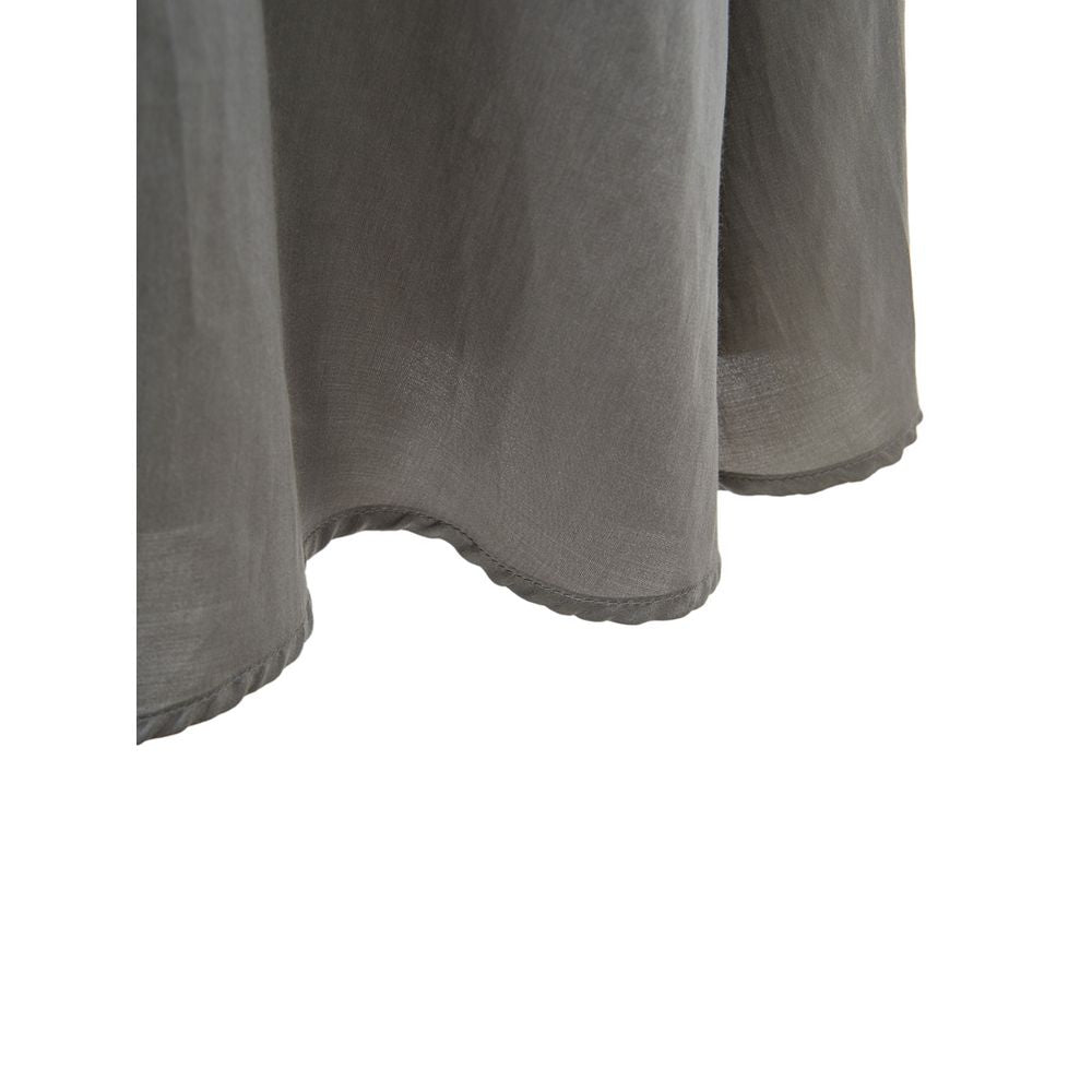 Lardini Elegant Silk Gray Dress - Timeless Elegance Lardini