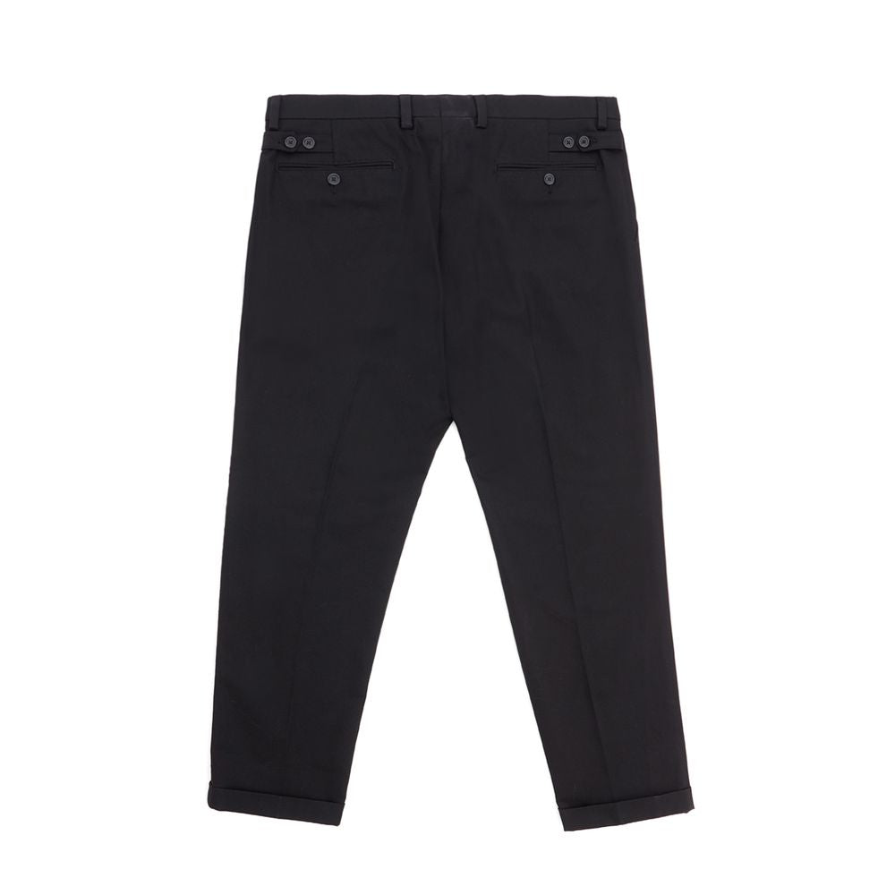 Dolce & Gabbana Elegant Black Cotton Pants for Men Dolce & Gabbana