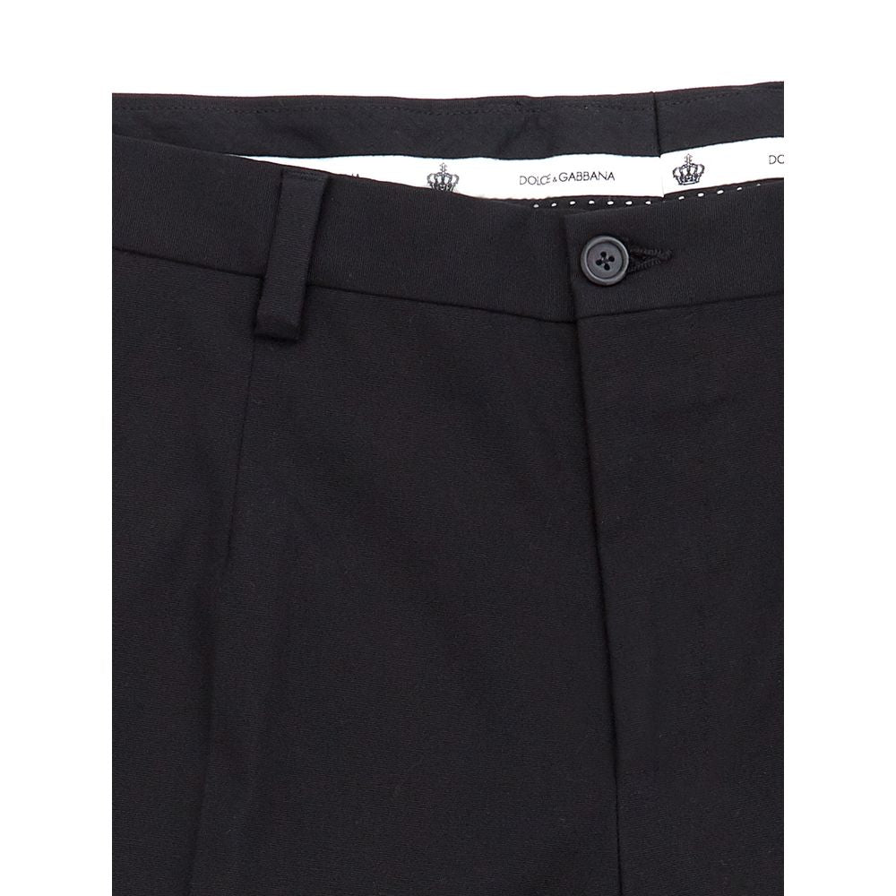 Dolce & Gabbana Elegant Black Cotton Pants for Men Dolce & Gabbana