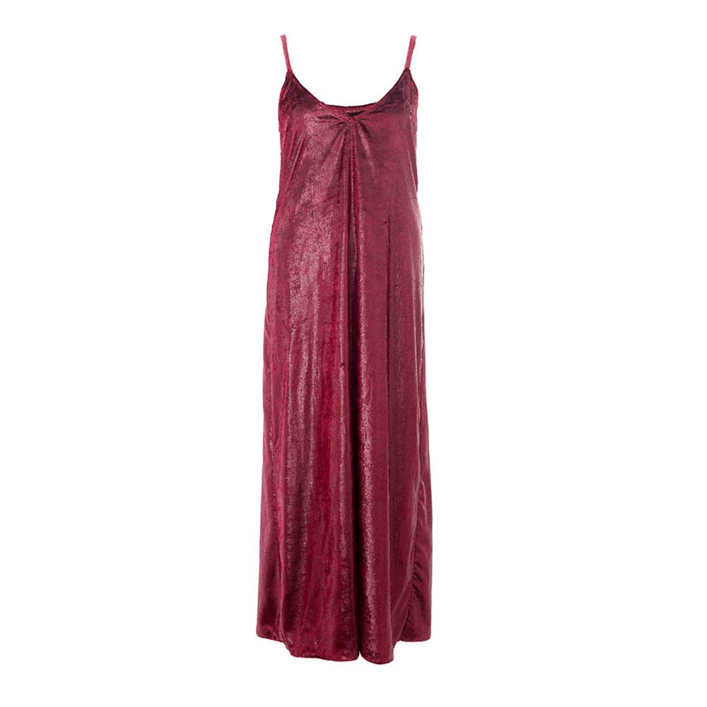 Elegant Bordeaux Polyester Dress by Lardini Lardini