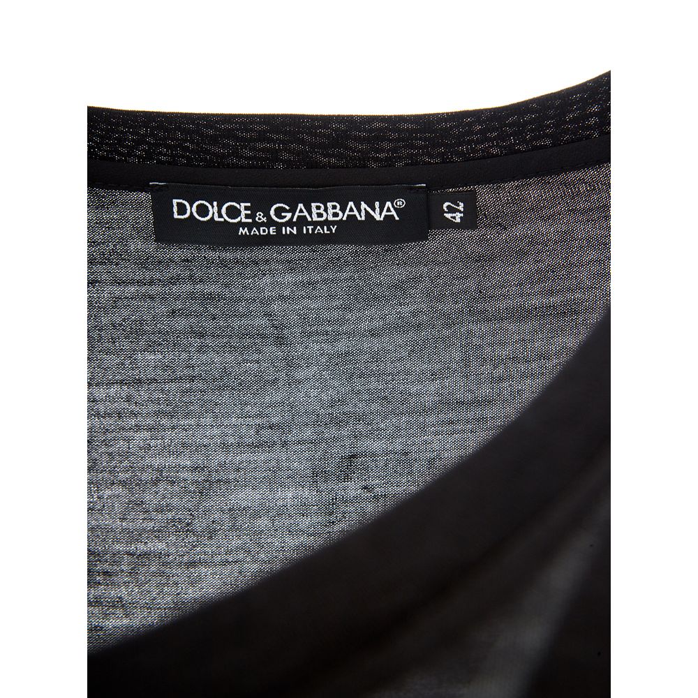 Dolce & Gabbana Elegant Black Cotton Top for Fashion-Forward Women Dolce & Gabbana