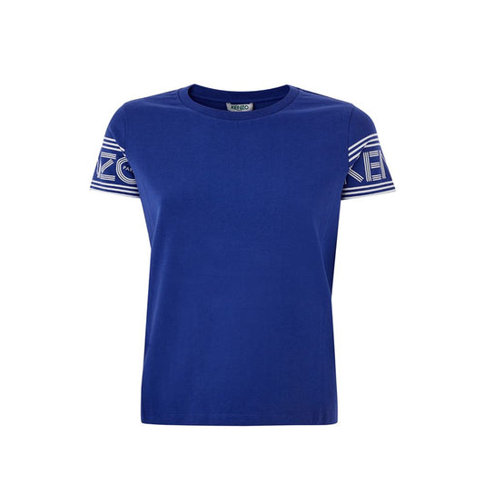 Kenzo Chic Blue Cotton Tee for Stylish Comfort Kenzo