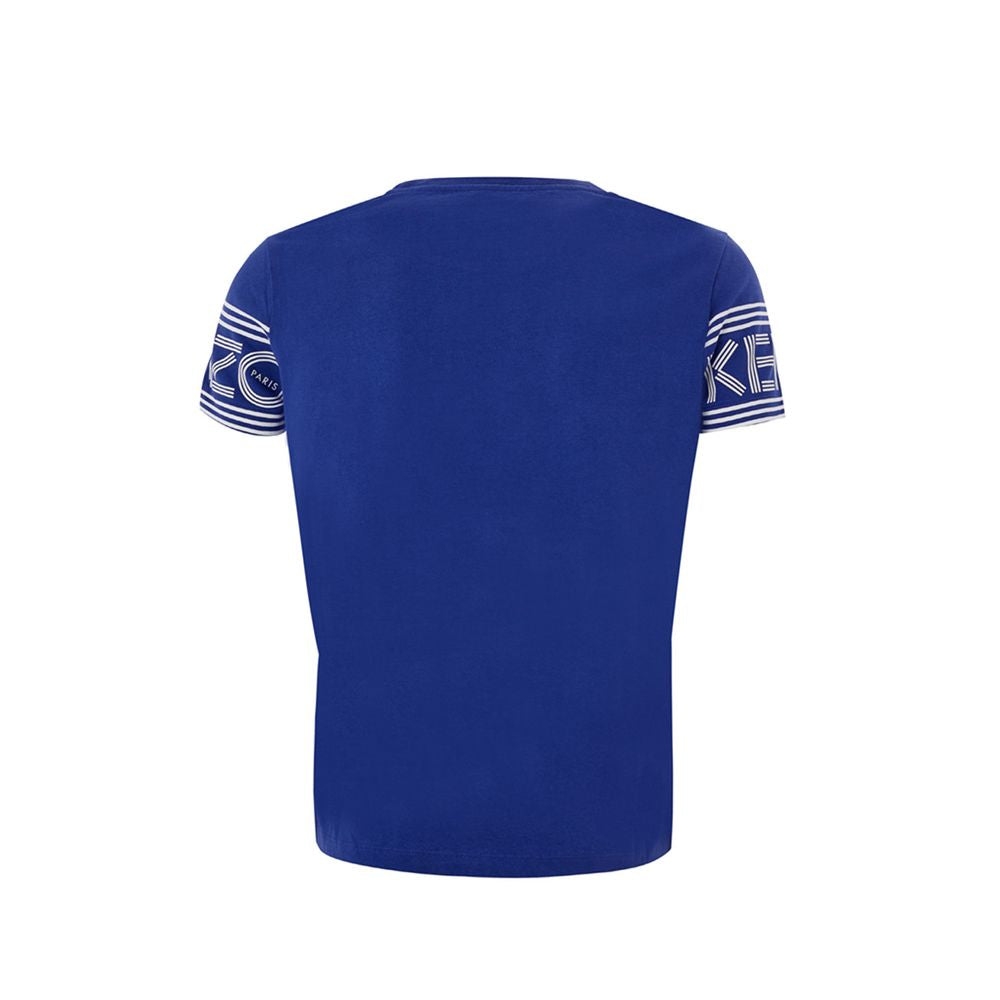 Kenzo Chic Blue Cotton Tee for Stylish Comfort Kenzo