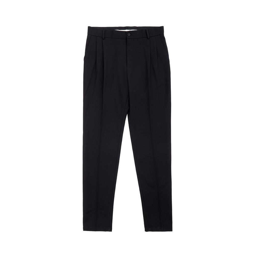 Dolce & Gabbana Elegant Polyester Black Pants for Men Dolce & Gabbana