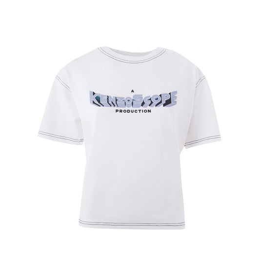 Kenzo Elegant White Cotton Top for Women Kenzo