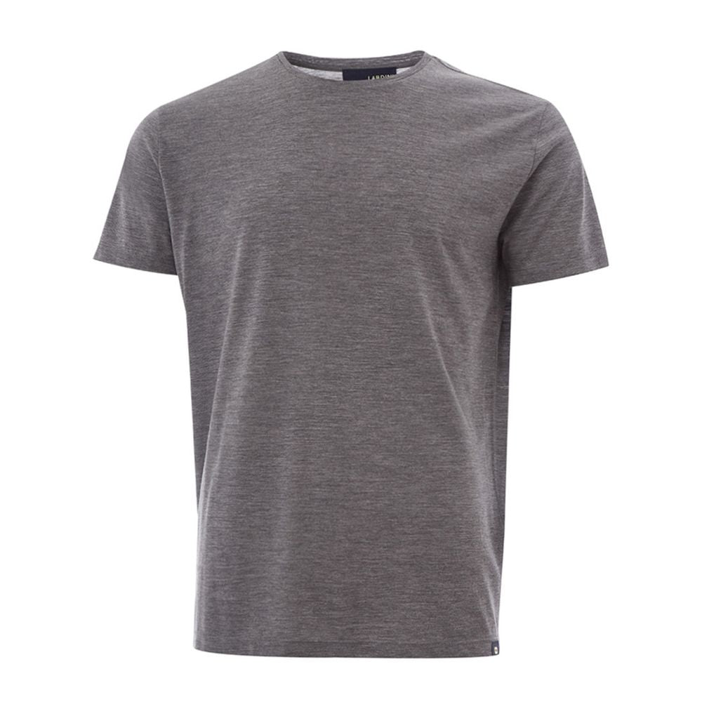 Lardini Elegant Gray Woolen Designer T-Shirt Lardini