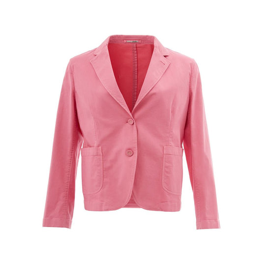 Lardini Elegant Pink Cotton Jacket for Her Lardini