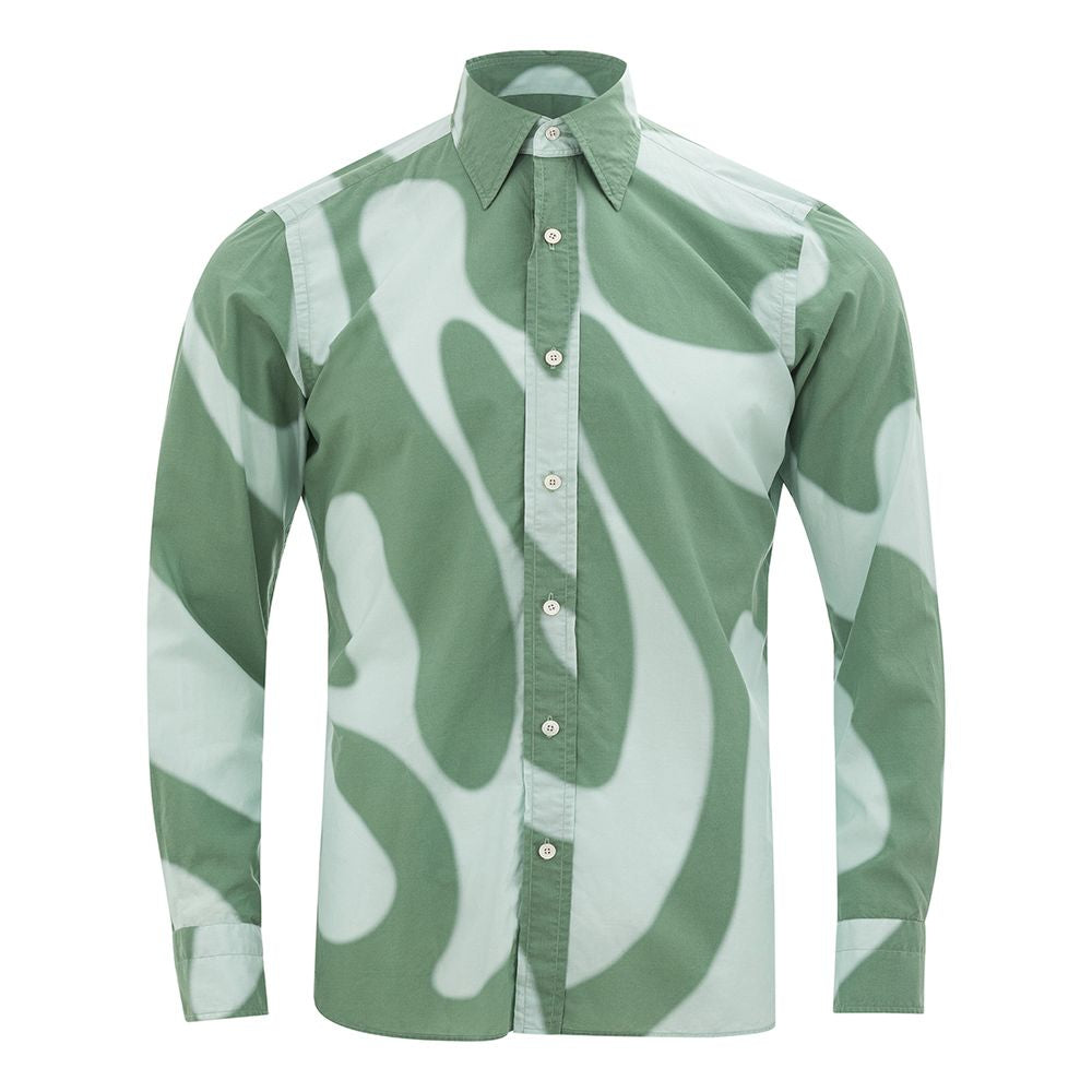 Tom Ford Elegant Green Cotton Shirt for Men Tom Ford