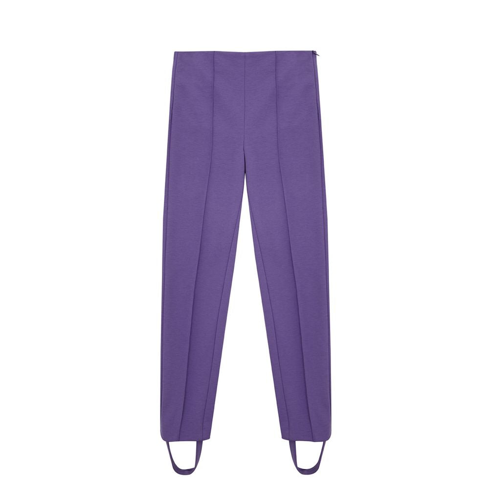 Lardini Elegant Purple Viscose Pants Lardini