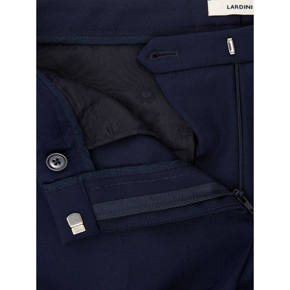 Lardini Elegant Blue Wool Pants for Women Lardini