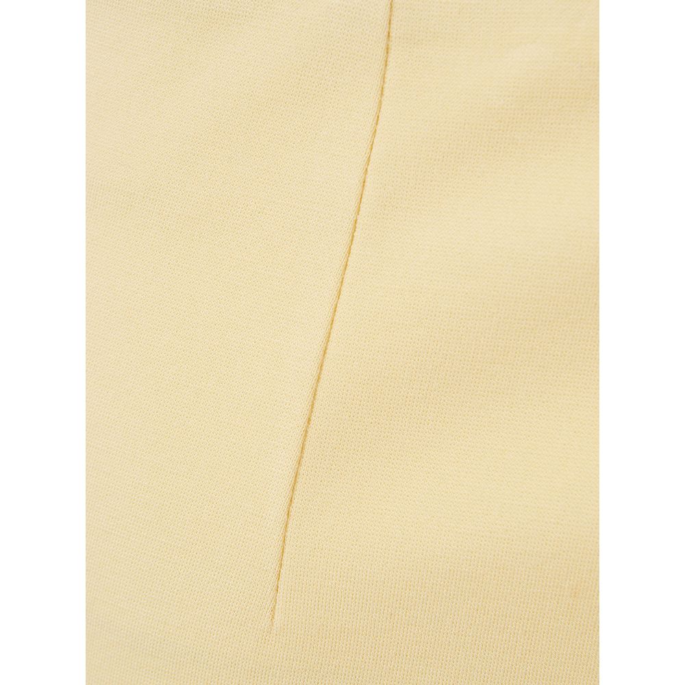 Lardini Elegant Yellow Viscose Skirt for Women Lardini