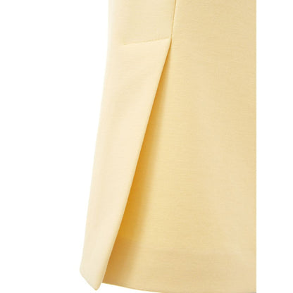 Lardini Elegant Yellow Viscose Skirt for Women Lardini