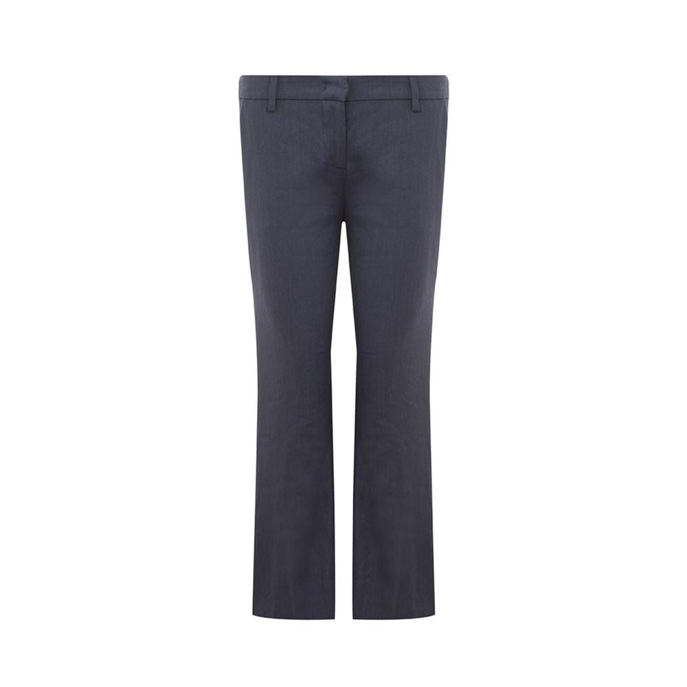 Lardini Chic Blue Linen Trousers Lardini