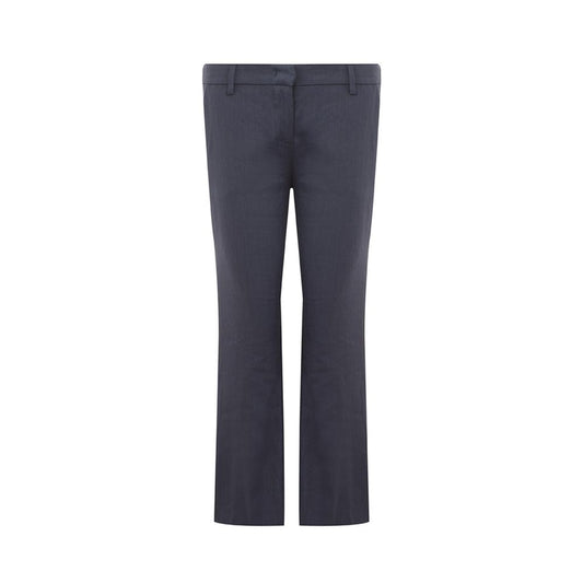 Lardini Chic Blue Linen Trousers Lardini