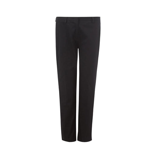 Lardini Italian Elegance Cotton Black Trousers Lardini