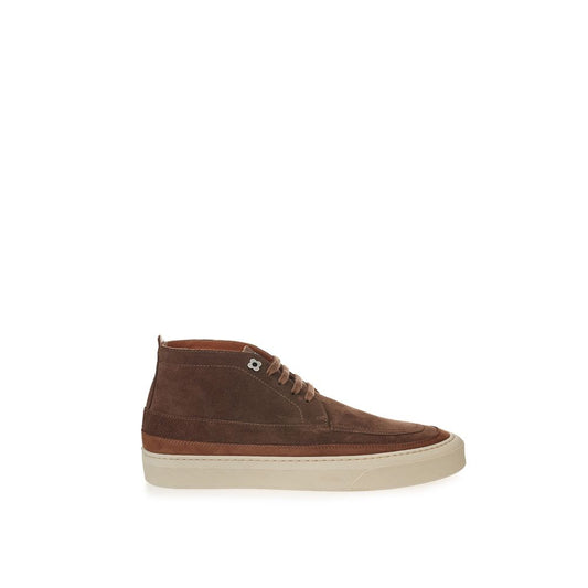 Lardini Elegant Suede Sneakers in Rich Brown Lardini