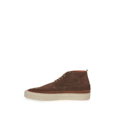 Lardini Elegant Suede Sneakers in Rich Brown Lardini