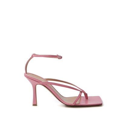 Bottega Veneta Elegant Pink Leather Sandals for Sophisticated Style Bottega Veneta