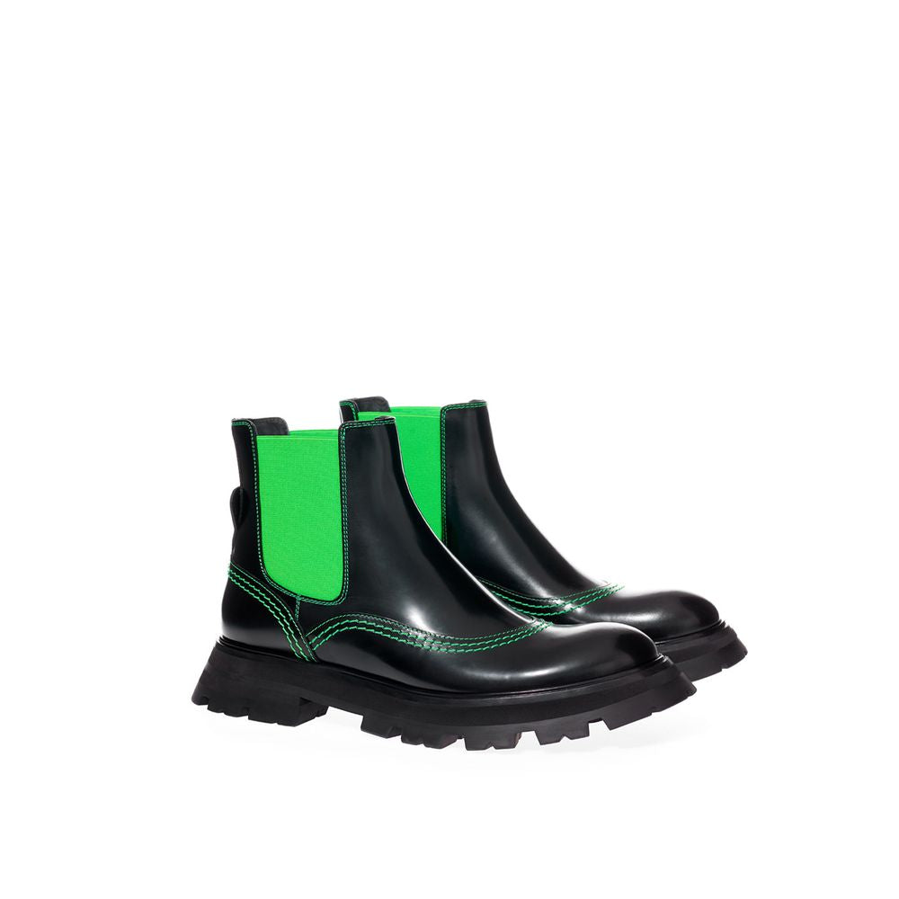 Alexander McQueen Elevate Your Style with Exquisite Multicolor Leather Boots Alexander McQueen