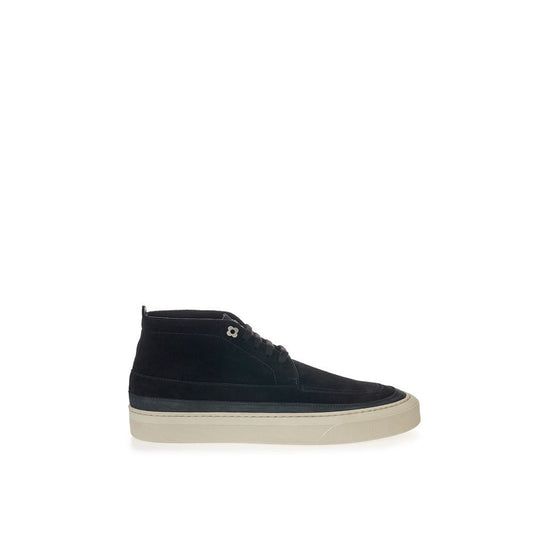 Lardini Elegant Suede Sneakers in Timeless Black Lardini