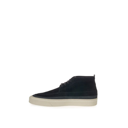 Lardini Elegant Suede Sneakers in Timeless Black Lardini