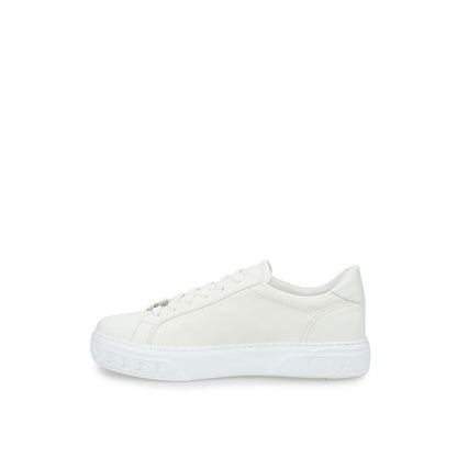 Casadei Sleek White Leather Sneakers Casadei