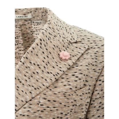 Lardini Chic Beige Linen Jacket Lardini