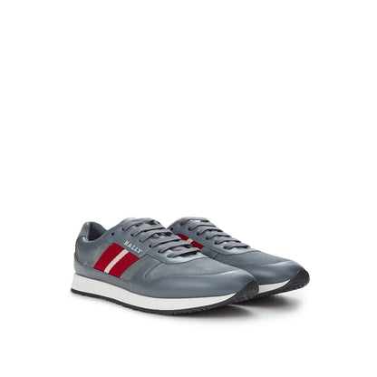 Bally Sleek Gray Leather Sneakers for Men Bally