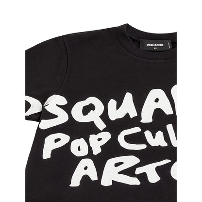 Dsquared² Sleek Cotton Signature Tee in Black Dsquared²