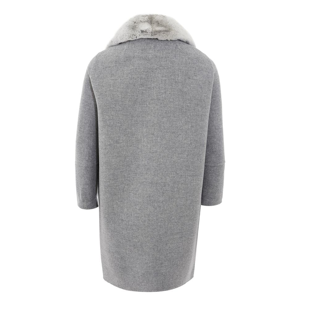 Herno Elegant Gray Wool Jacket for Timeless Style Herno