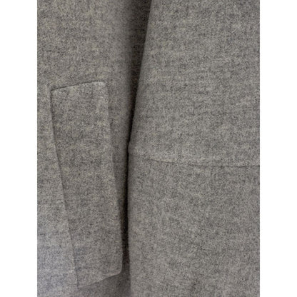 Herno Elegant Gray Wool Jacket for Timeless Style Herno